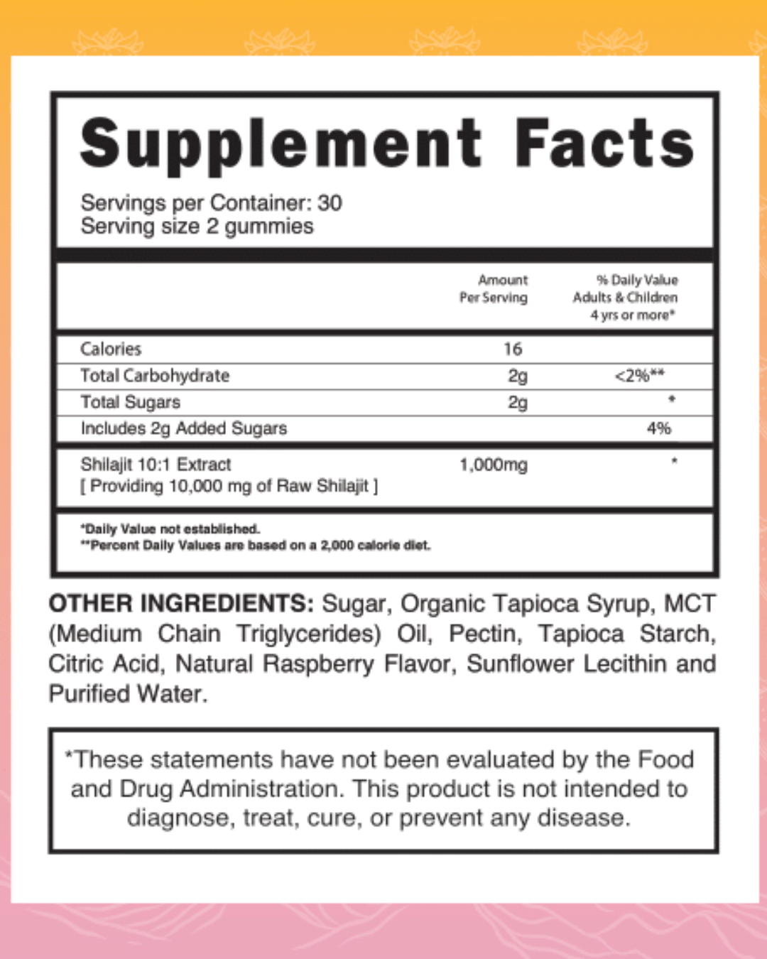 Shilajit Supplement Gummies